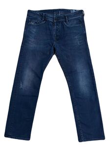 DIESEL AKEE REGULAR SLIM TAPERED W34 ストレッチ スリム テーパード デニムパンツ ブラック
