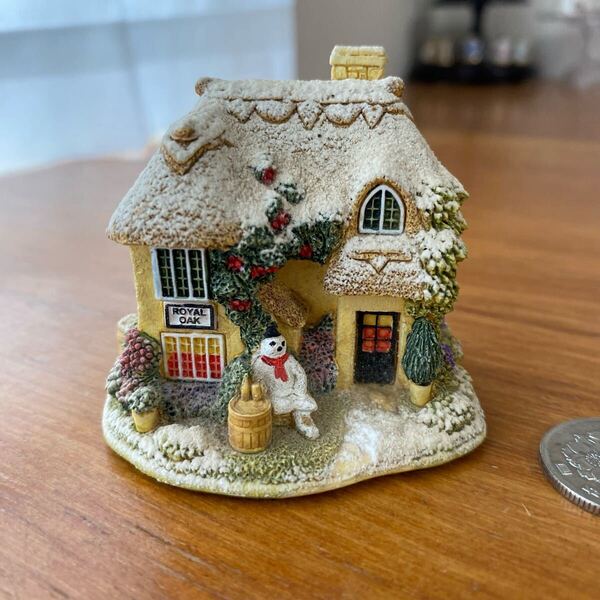 レア リリパットレーン Lilliput Lane Winter Warmer 英国の実在するミニチュアハウス コテージ