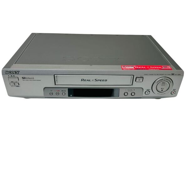 送料無料 SONY ソニー VHS ビデオデッキ SLV-R100 シルバー SILVER 銀 1999年製 ビデオカセットレコーダー REAL×SPEED