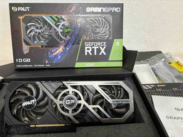 返品対応あり モンハンワイルズ快適動作 GeForce RTX3080 RTX 3080 スト6動作確認済 ゲーミングPCグラボ グラフィックボード (PA38_01)