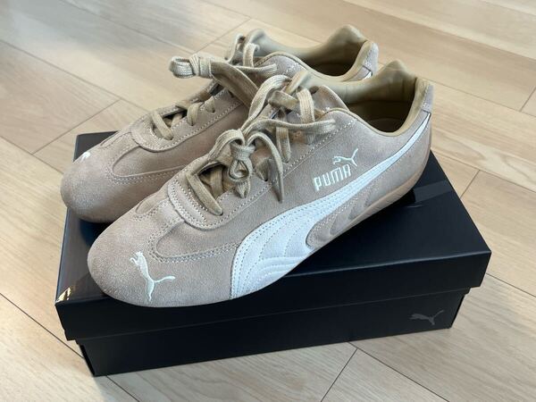 車内履き1回 屋使用なし プーマ スピードキャット TTF Prairie Tan-Frosted Ivory 27.5cm PUMA SPEEDCAT