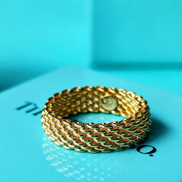 TIFFANY & CO. ティファニー サマセツトリング 9号 18金