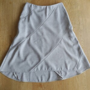 UNITED ARROWS■GREEN LABEL RELAXING■スカート■アシンメトリー■38■ベージュ■生成り 裏地 春夏