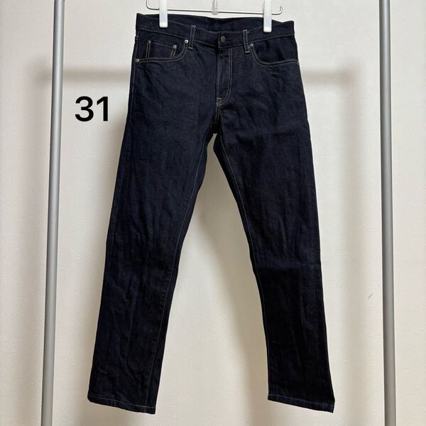 ユニクロ セルビッジ ジーンズ 31インチ UNIQLO JEANS デニムパンツ インディゴ ジーパン デニム ストレッチ アメカジ カイハラ 赤耳