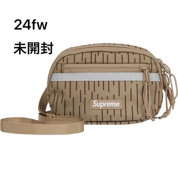 未開封 24fw Supreme Mini Side Bag Tan Raindrop タグ ステッカー付 シュプリーム ショルダーバッグ サコッシュ