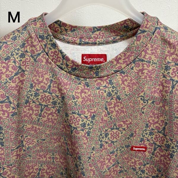 21fw Supreme Small Box Tee Khaki Floral Cards size:M タグ、ステッカー付き シュプリーム Tシャツ スモール ボックス ロゴ logo 半袖