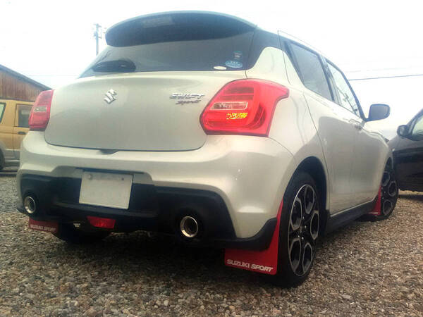 【色変更も可能です】ZC33Sスイフトスポーツ用マッドフラップ(マッドガード)一台分(黒色)【全国送料0円】