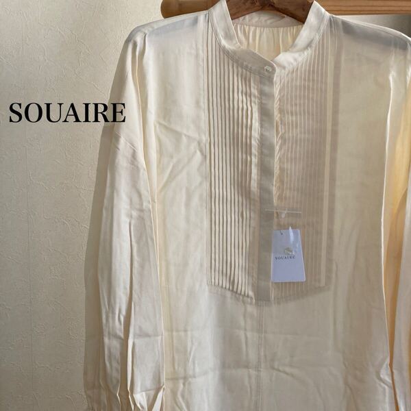 大特価! ソアール SOUAIRE 長袖 チュニック フリーサイズ 春 ライトイエロー 【新品】