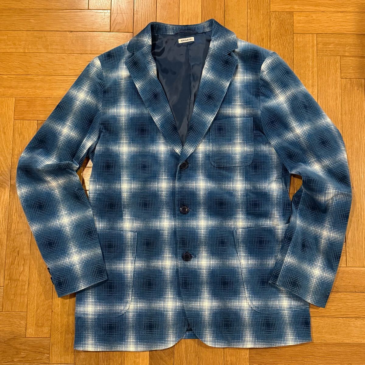 30s オンブレチェック ウール ジャケット ブルゾン ヴィンテージ 50s Vintage Wool Jacket ヴィンテージ ウールジャケット TALON Z