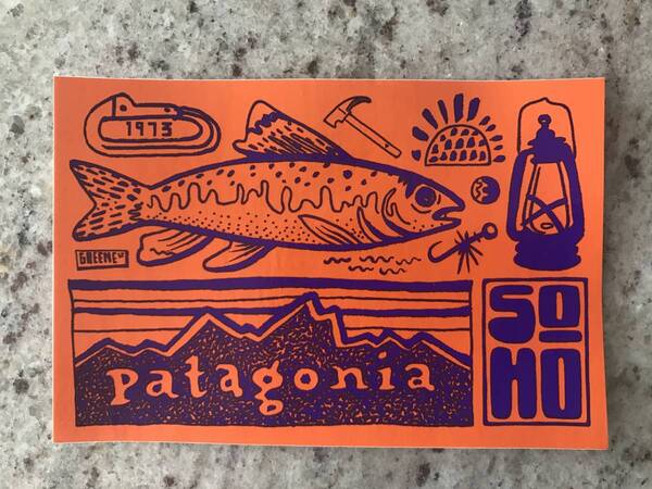 ★Patagonia ニューヨーク ステッカー オレンジ 新品 送料込★