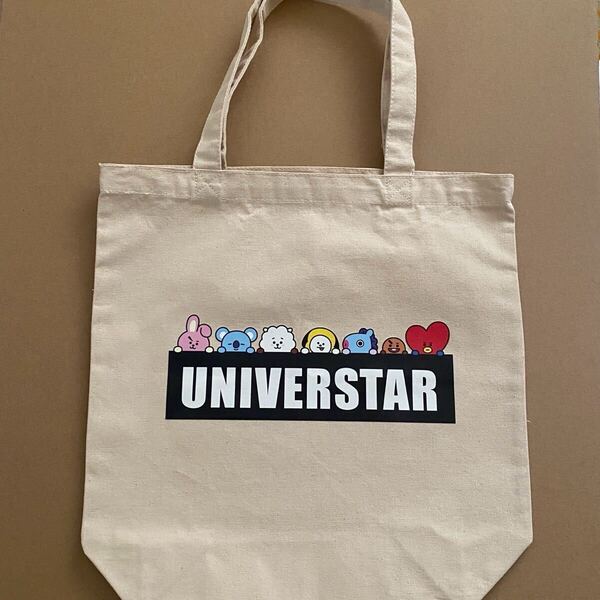 BTS 防弾少年団 BT21 トートバック UNIVERSTAR コラボ レア イオン限定 公式 トートバッグ