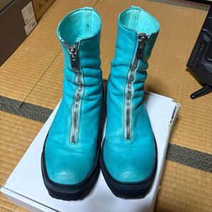 GUIDI PLS2 フロントジップブーツ ブルー