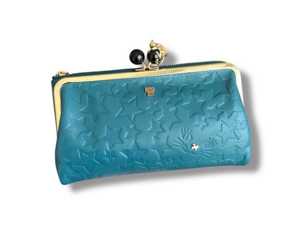 ANNA SUI アナスイ プレイングキャット 長財布 がま口