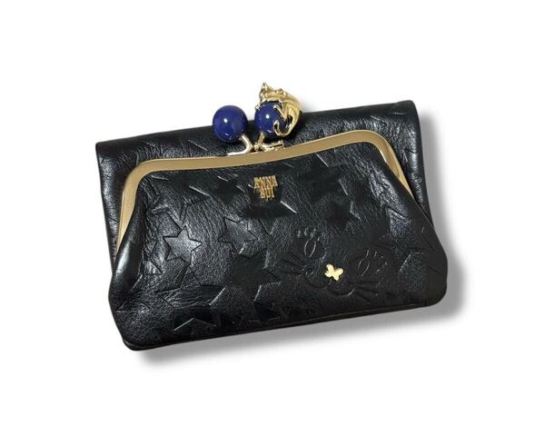 ANNA SUI アナスイ プレイングキャット 折り財布 がま口