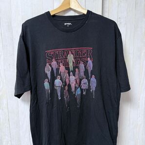 ストレンジャーシングス graniph グラニフ Tシャツ stranger things XXL ブラック 黒