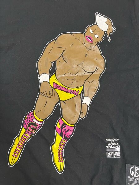 新日本プロレス キン肉マン カレクック 本間朋晃Tシャツ Sサイズ