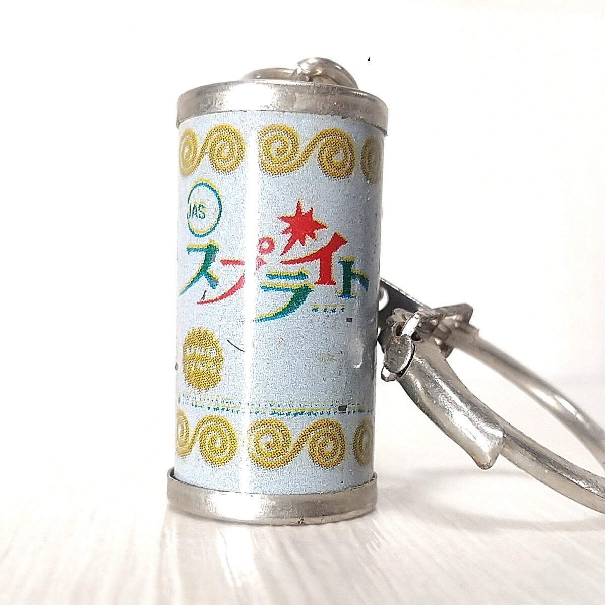 激レア スプライト キーホルダー 昭和レトロ 当時物 レトロ ミニ缶 フィギュア