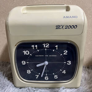 動作確認済み AMANO BX 2000 電子タイムレコーダー アマノ 1