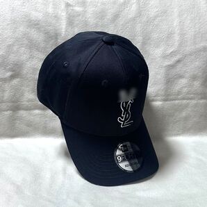 Saint Laurent ×New ERAコラボ キャップ ブラック 帽子 黒 サンローラン×ニューエラ キャップ
