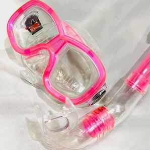 【新品/未使用】シュノーケルとスイムゴーグル セット【ピンク】
