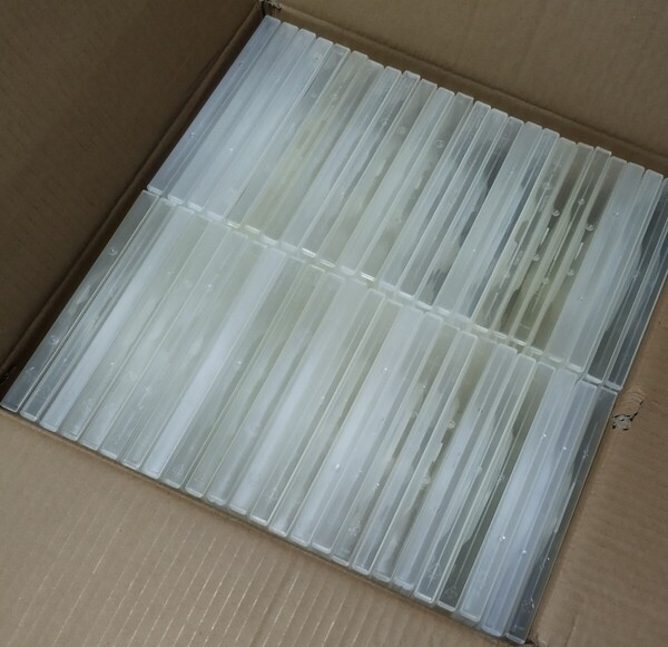 DVD用中古トールケース100枚 1枚収納 約14mm標準サイズ 透明 クリアタイプ