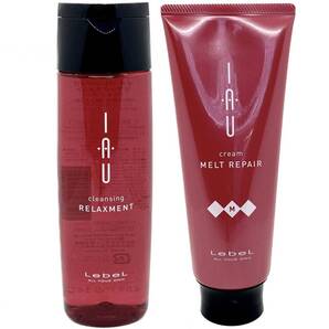 【全国送料無料・新品・未使用】Lebel★ルベル★IAU★イオ★クレンジング リラックスメント 200ml + クリーム メルトリペア 200ml