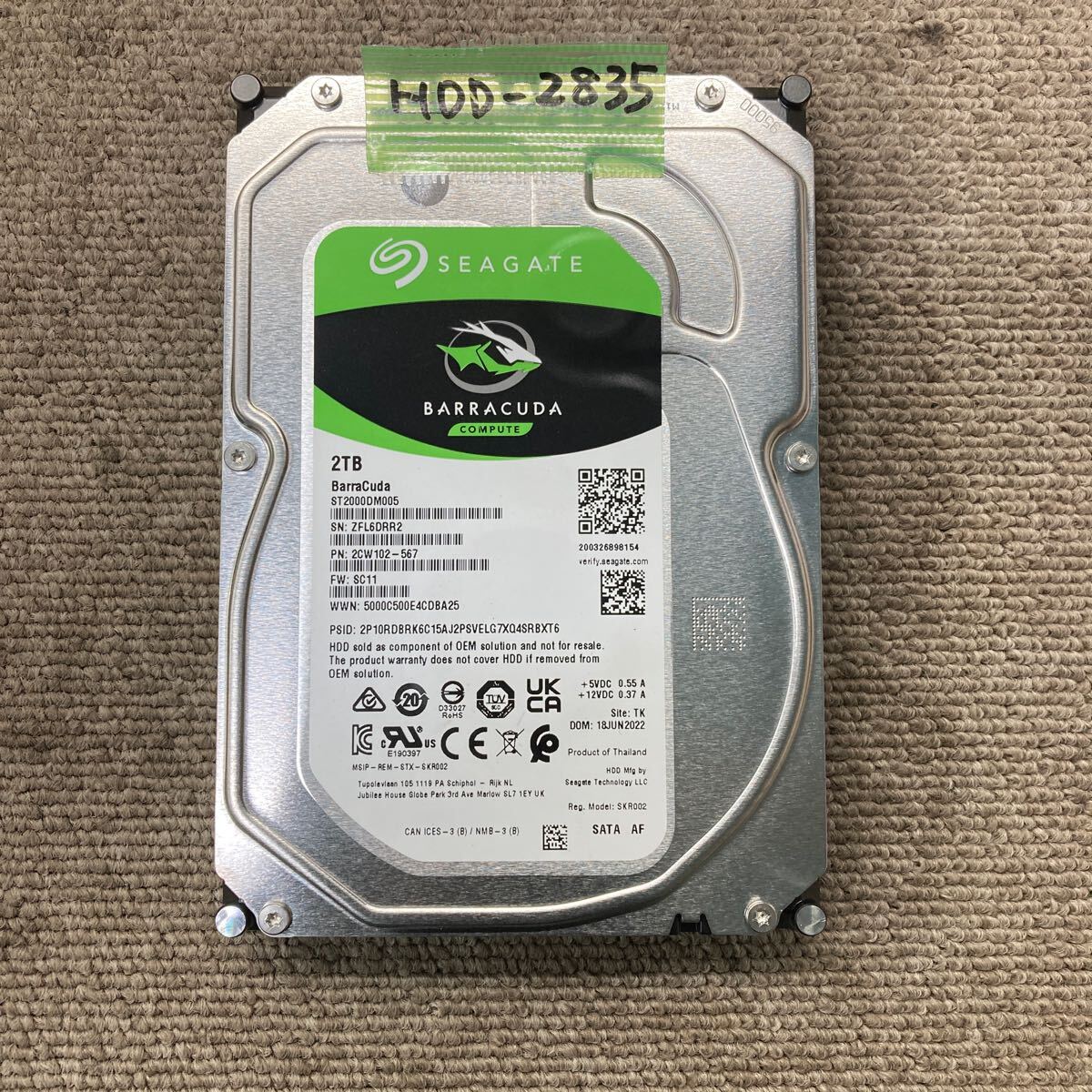 2025年最新】Yahoo!オークション -hdd 2tbの中古品・新品・未