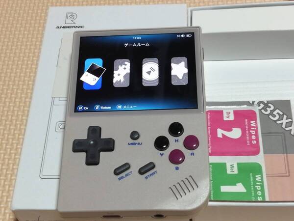 Anbernic RG35XX 2024 初代ゲームボーイ風カラー KIOXIA64GB付