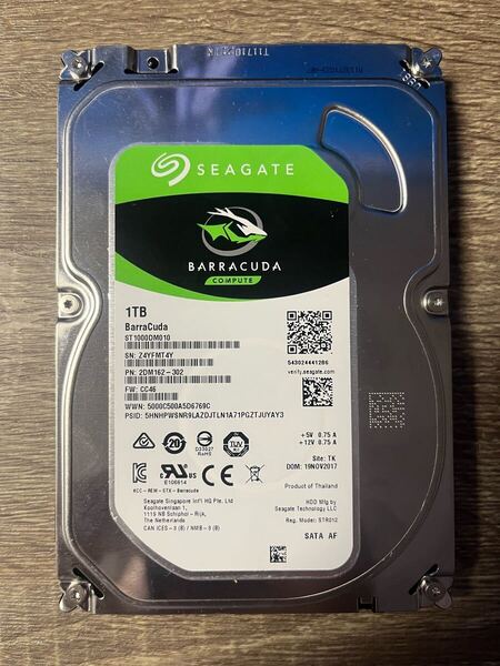【使用時間短】3.5インチ HDD Seagate BARRACUDA ST1000DM010 1TB (5)