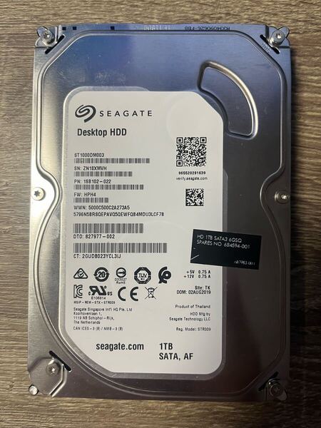 【使用時間短】3.5インチ HDD Seagate ST1000DM003 1TB (126)