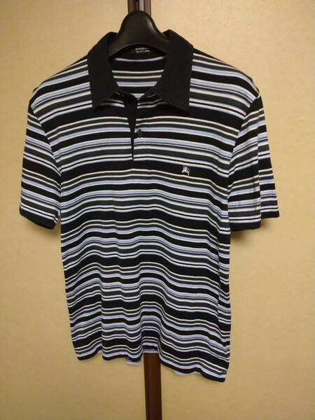 BURBERRY BLACK LABEL バーバリー ブラックレーベル 半袖 ポロシャツ サイズ 2 M