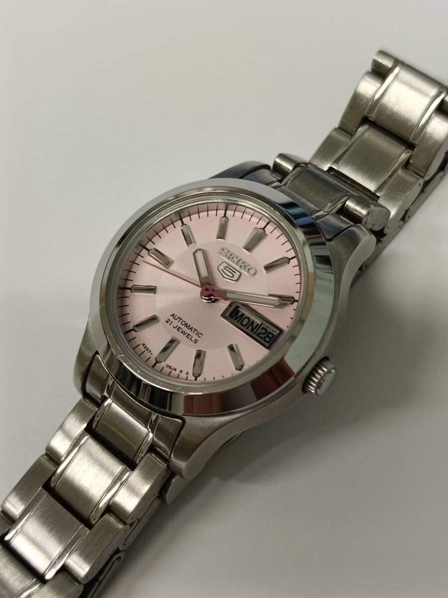 1円 稼働 美品 コマ5付 セイコー AT/自動巻 4207-02A0 セイコーファイブ 21石 デイデイト 黒文字盤 レディース腕時計 0033000YSD Yahoo!オークション -「4207 seiko」の落札相場・落札価格