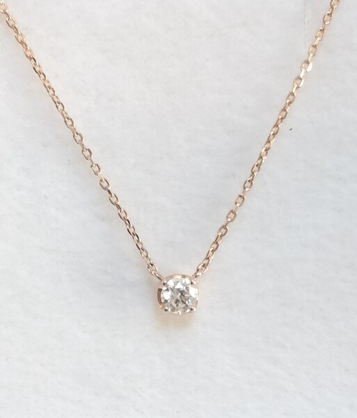 新品 正規品4℃ ヨンドシー ネックレス ◎プレゼント ◎ネックレス k10 ゴールド ダイヤモンド 箱 紙袋 リボン