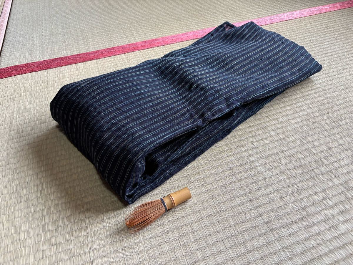 襤褸 刺し子 野良着 古布 藍染 絣 木綿 着物 クレイジーパターン