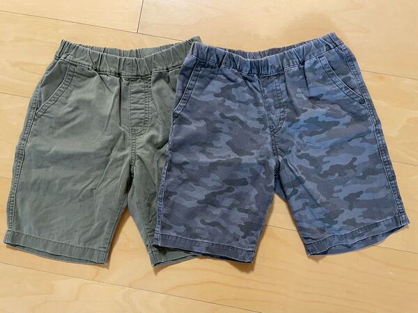 ユニクロ ショートパンツ 120サイズ 2枚セット 半ズボン ハーフパンツ まとめて 子供 キッズ