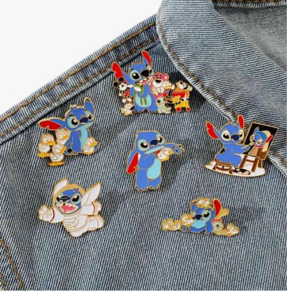 ディズニー スティッチ ミッキー ピンバッジ ピンズ