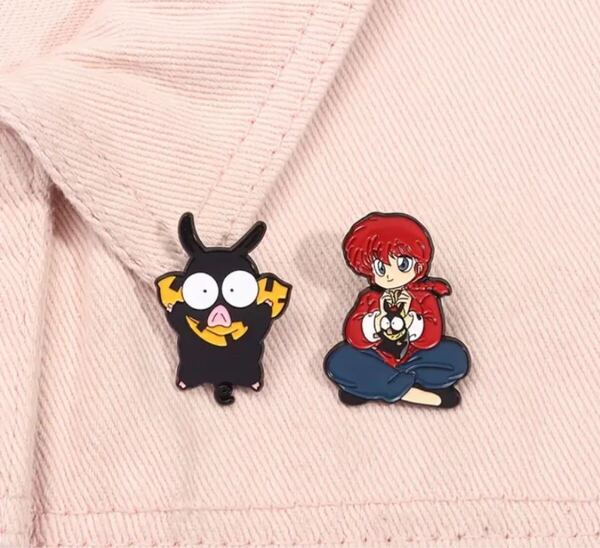 らんま1/2 らんま2分の1 Pちゃん 早乙女乱馬 ピンバッジ ピンズ