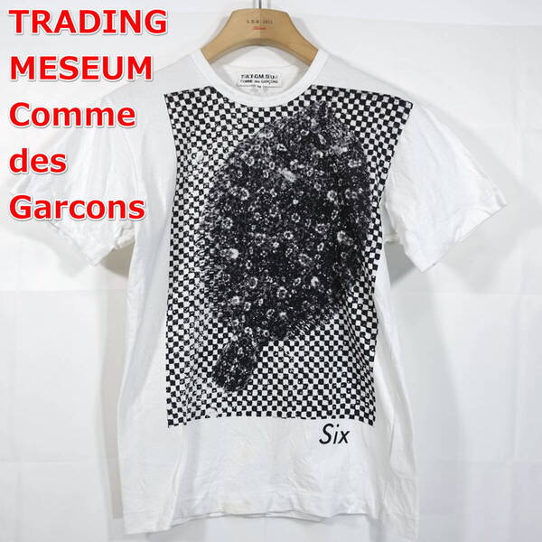 【良品】トレーディングミュージアムコムデギャルソン SixプリントTシャツ葉っぱ TRADING MUSEUM COMME des GARCONS サイズM