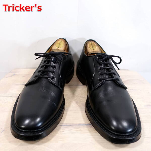【良品】トリッカーズ プレーントゥダービー ROBERT Tricker's マーガレット・ハウエル別注 UK7.5(JP25.5相当) 黒