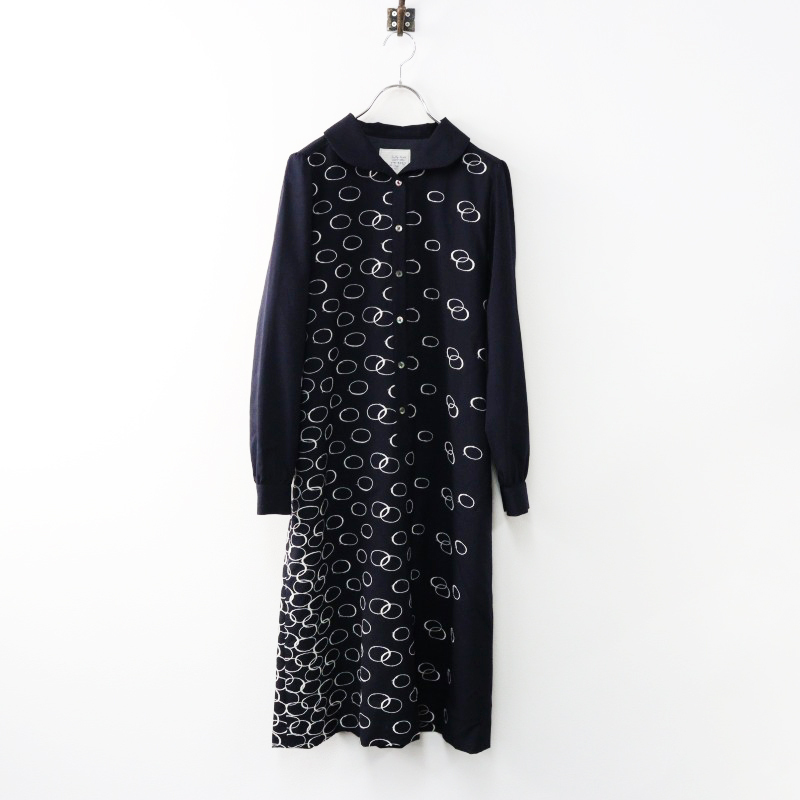 最終価格! Sally Scott ネイビー 円形模様 ワンピース Yahoo!オークション -「sally scott ワンピース」(ロング