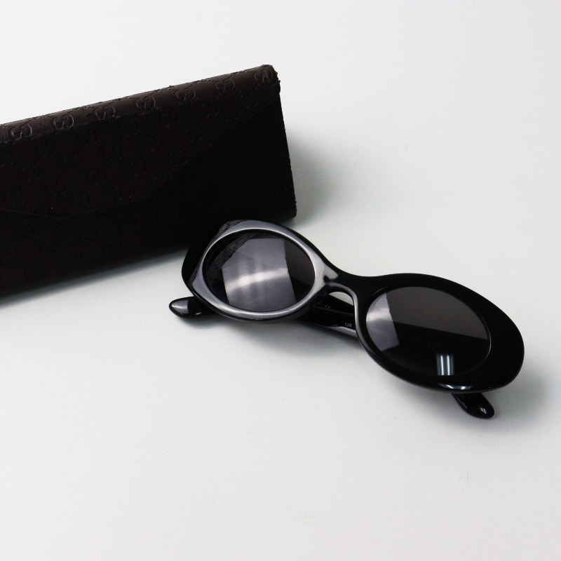 【GUCCI】ヴィンテージ オーバル サングラス Gucci Eyewear オーバルフレーム サングラス | ブラウン