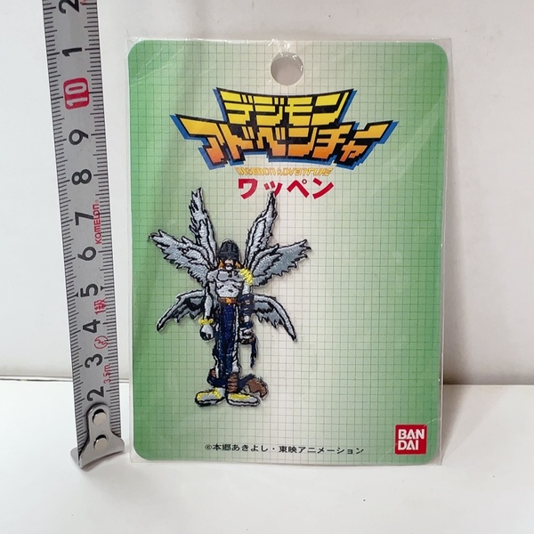 即決 送料無料 未使用 保管品★デッドストック バンダイ デジモンアドベンチャー エンジェモン 本郷あきよし アイロンワッペン
