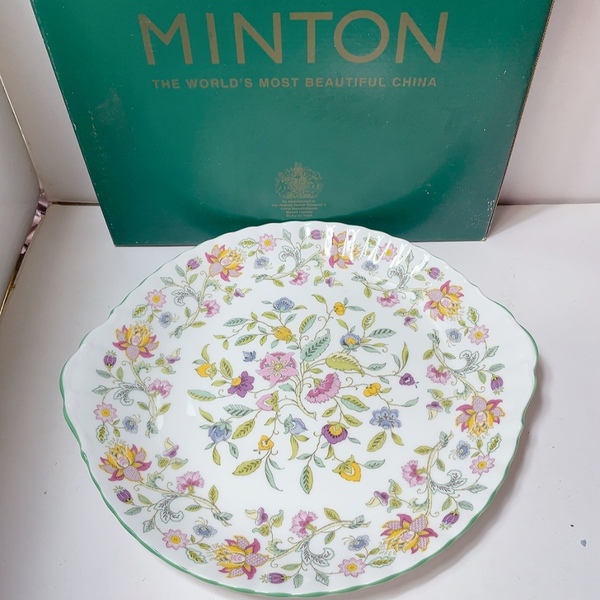 送料無料 即決 未使用 保管品★MINTON HADDON HALL ミントン ハドンホール 大皿 B&Bプレート 食器