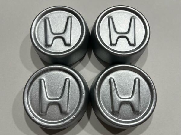 HONDA ホンダ 鉄ホイール 純正センターキャップ スチール 中古4枚 鉄製 シルバー 59mm Hロゴ 小 ぎん色 塗装 シルバー