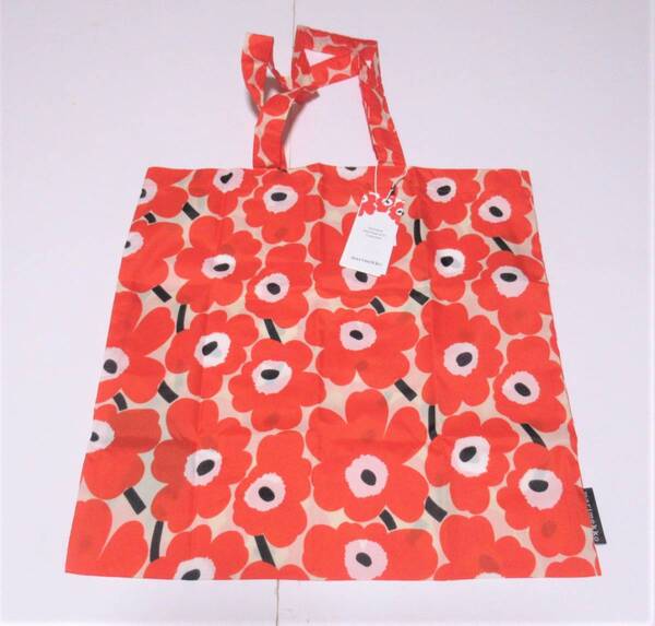 ★marimekko マリメッコ ウニッコ エコバッグ トートバッグ レッド×ホワイト