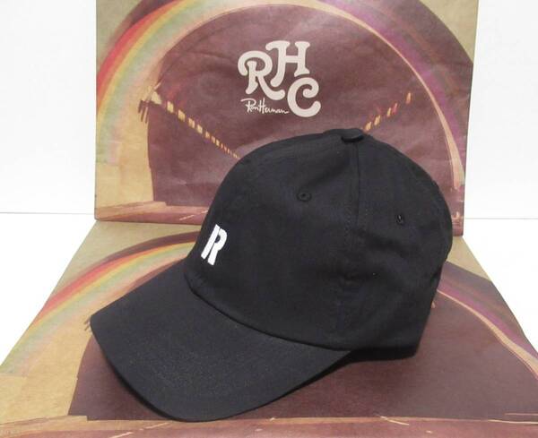 【RHC Ron Herman】ロンハーマン R CAP キャップ 黒 ブラック
