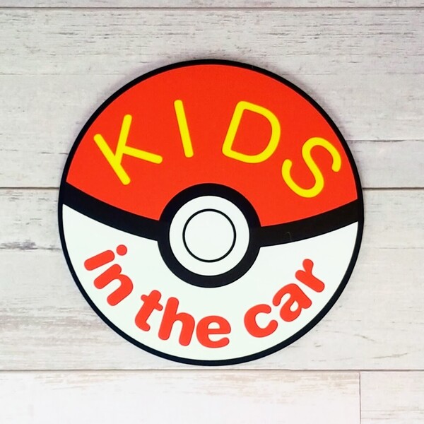 kids in car マグネットステッカー キッズ インカー ポケモン