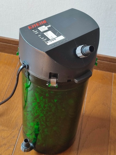送料無料 EHEIM エーハイム 外付フィルター型番2213 エーハイメック、サブストラット他付き テトラニューブリラントフィルター他付50Hz