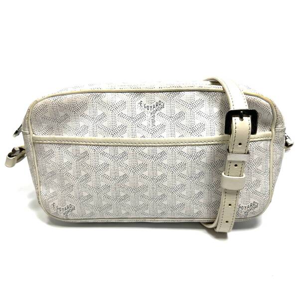 希少◇GOYARD ゴヤール カップヴェールPMバッグ ショルダーバッグ ヘリンボーン プリント ホワイト メンズ レディース ユニセックス