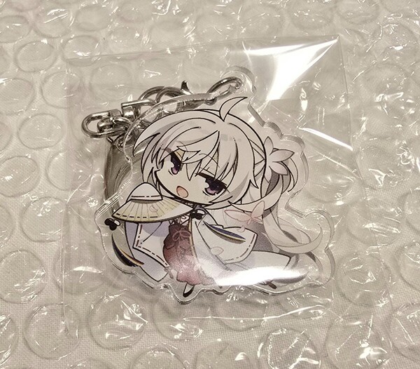 C105 ゆずソフト アクキー みんなの憧れ巫女!ver. 明月 栞那 喫茶ステラと死神の蝶